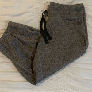 North Face Cropped Sweatpants Size Lg
